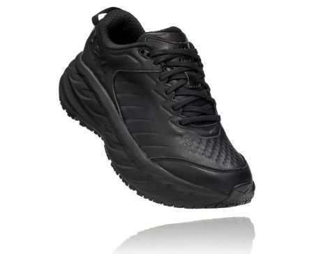 Hoka One One Bondi Sr - Sapatos Ortopédicos Homem Pretas / Pretas | PT-CSeyDg5